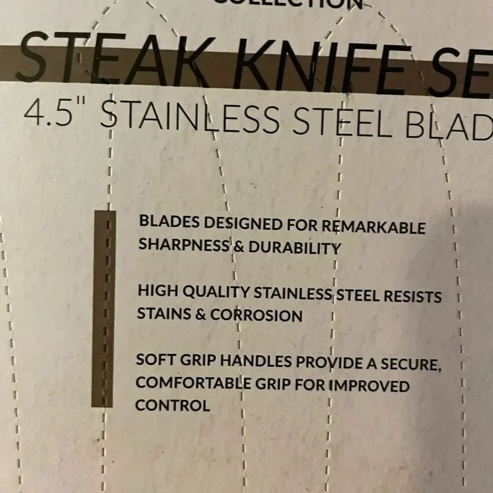 BKLYN Steel Elemental 4.5 Steak Knife Set